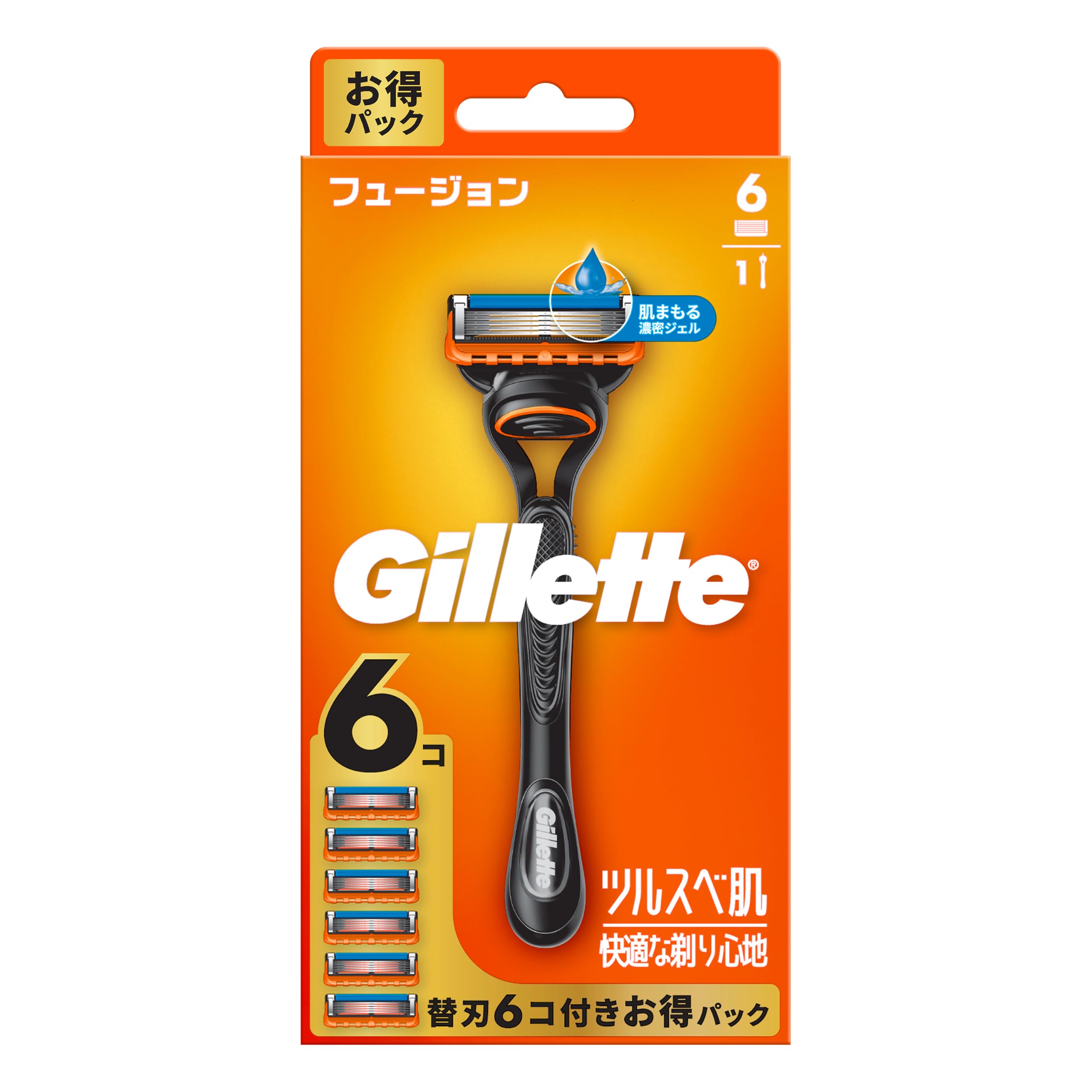 Amazon.co.jp: ジレット Gillette フュージョン カミソリ 本体 1コ 替